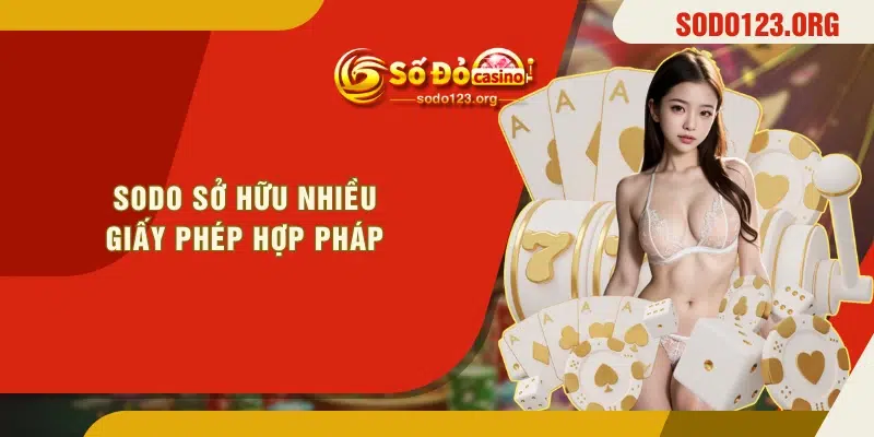 SODO sở hữu nhiều giấy phép hợp pháp